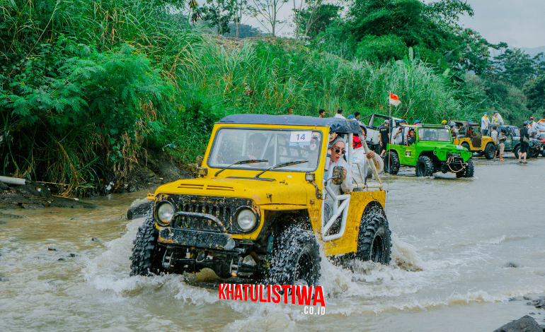 Offroad Hambalang Sentul Bogor menawarkan beragam obstacle, seperti sungai
